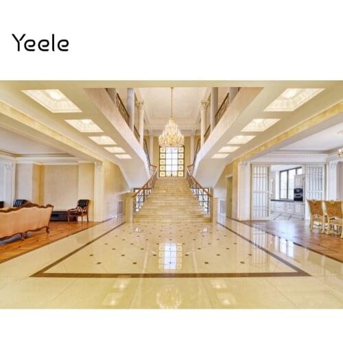 Yeele Luxurious Living Room Staircase Photography Backdrops Photographic Studio Photo Background Birthday Decorations Prop