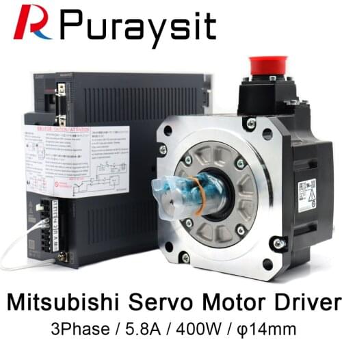 Mitsubishi AC servo motor +Driver Amplifier MR-JE-40C Motor HG-KN43J-S100 Series 400W