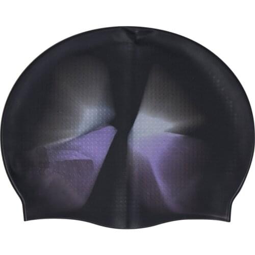 Multi-Color Adult Silicone Swimming Cap Particles Anti-Static Hair Protect Hair Sports Swim Pool Stretchable Hats