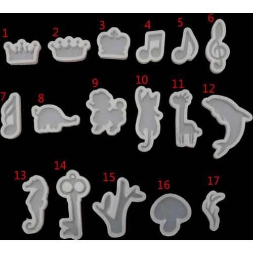 Silicone Resin Mold Jewelry Tools Cat Rabbit Deer Dolphin DIY Epoxy Resin Molds