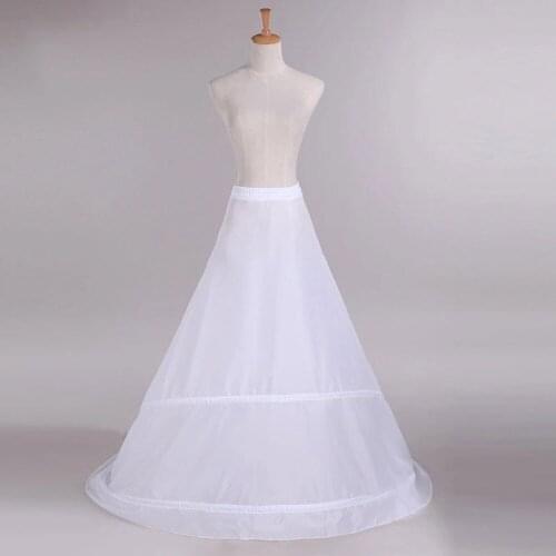 HONGFUYU A Line Wedding Petticoats Bridal Underskirt Long Skirt For Prom Wedding Dresses Crinoline Free Size