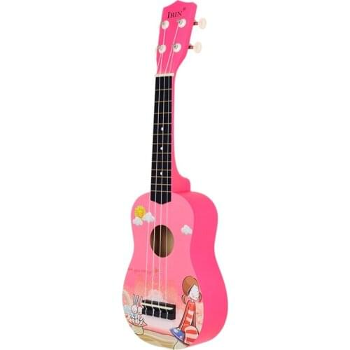 Irin 21 Inch Pink Soprano Ukulele Basswood 4 Strings Hawaiian Guitar Musical Instruments Ukulele