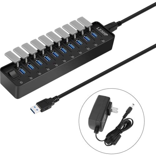 USB HUB USB 3.0 HUB 4/7/10 Port Multi USB Splitter 3 Hab With Power Adapter For PC Laptop USB-HUB 2.0 USB3.0 Multiple Port HUB