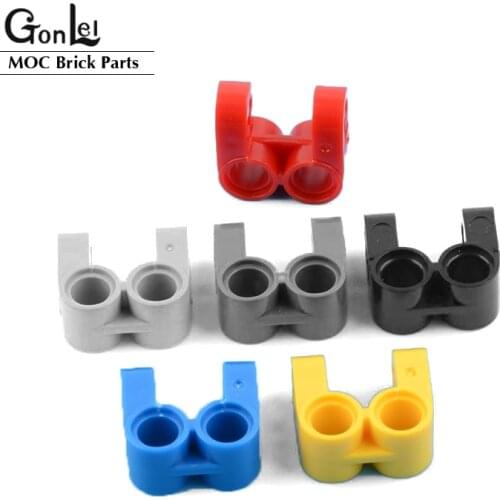 20Pcs/lot High-Tech MOC Parts 41678 Axle and Pin Connector Perpendicular Double Split Building Blocks Bricks DIY Toys Gifts