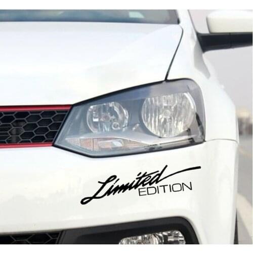 1PCS Black white Car Auto Reflective Cars Stickers Car personality Waterproof Decal Vinyl Racing Car Sticker