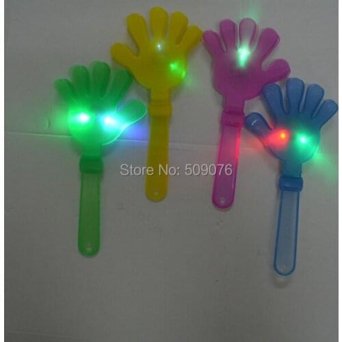 120pcs Flashing Hand Clapper Led Light Palm Slap Night Party Glowing Clap Props Luminous Plam Noise Maker Concert Bar Supplies