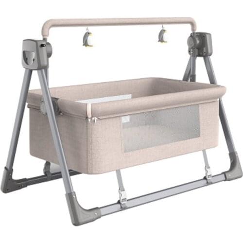 2020 Baby Intelligent Electric Cradle Rocker Multifunctional Newborn Intelligent Rocking Chair Send Storage Bag and Mosquito Net