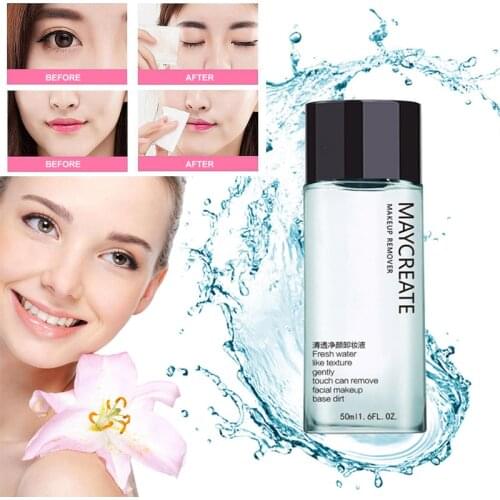 50ml Face Makeup Remover Products Natural Gentle Deep Speed Cleansing Eye & Lip Makeup Remover Non-greasy TSLM2