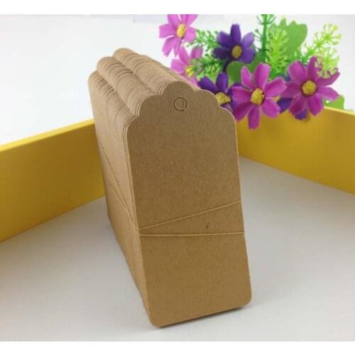 500PCS 9.5*4.5CM Price Tags Kraft Gift Tags Paper Packaging Labels DIY For Gift/Box/Jewelry/Cosmetics/Books/Garment