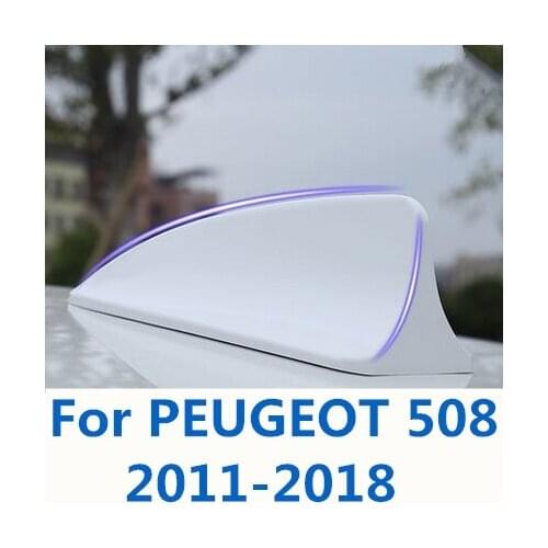 Car Shark Fin Antenna Auto Radio Signal Aerials Roof Antennas car Accessories For PEUGEOT 508 2011-2018