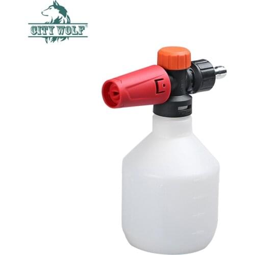 City wolf car wash snow foam nozzle soap bottle G1/4 quick connector gun high pressure washer cleaning accessories