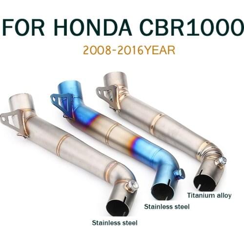 CBR1000RR Motorcycle Exhaust Pipe Muffler Escape Moto Stainless steel Middle Link Pipe For Honda cbr1000rr 2008 - 2016 Slip-on