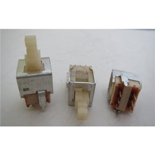 Import Japan TMS self locking lock switch double row 6 foot 6 pin feet with fixed bracket button button with lock power switch