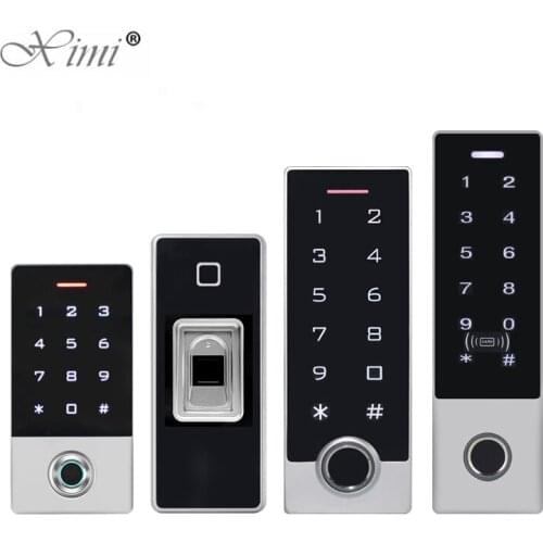 IP68 Waterproof Metal Case Fingerprint Standalone Door Access Control System With Touch Keypad 125KHz Card Reader