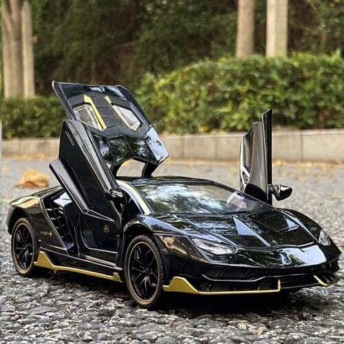 1:24 Centenario LP770 Alloy Sports Car Model Diecasts & Toy Vehicles Metal Car Model Simulation Sound Light Childrens Toys Gift