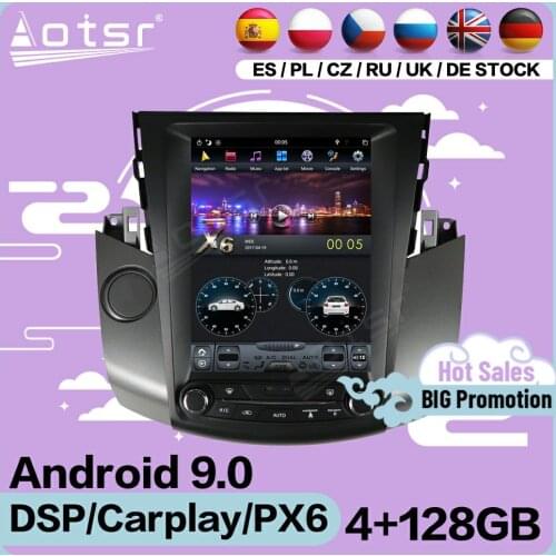 128G Tesla Screen Multimedia Stereo Android Player For Toyota RAV4 RAV 4 2003 2004 2005 2006 2007 2008 2009 GPS Radio Head Unit