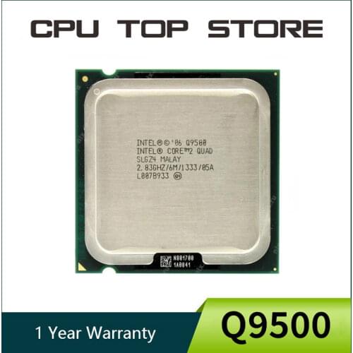 Intel Core 2 Quad Q9500 Processor 2.83GHz 6MB 1333MHz Socket 775 cpu 100% Working