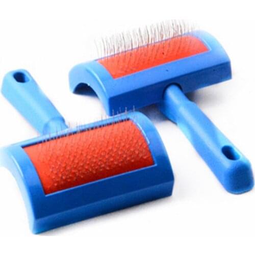 Cat Comb Hair Deshedding Pet Dog Grooming Accessories Blue Handle Steel Needle Hair Removal Cleaning Tool Brush Exfoliating Comb