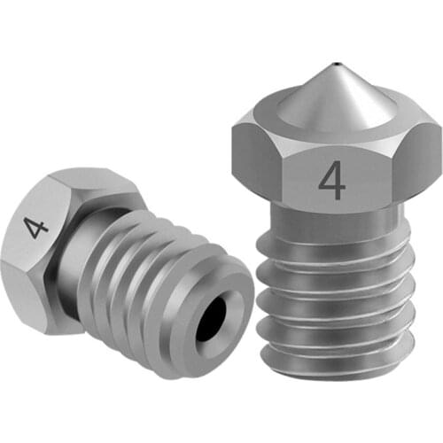 E3D TC4 Titanium Alloy Nozzle M6 Thread 0.2mm 0.3mm 0.4mm 0.5mm 3D Printer Parts 1.75mm Filament