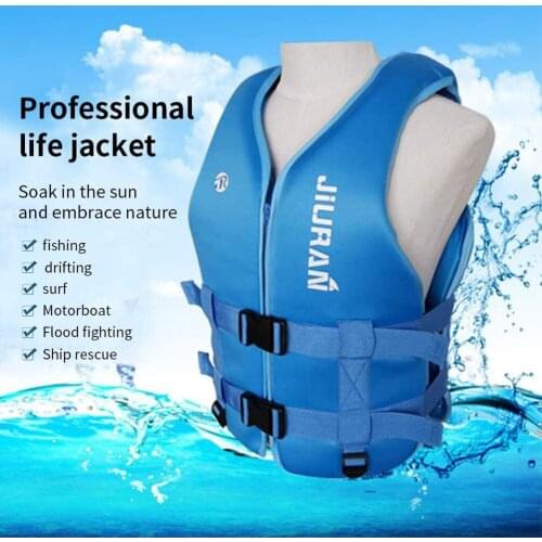 Summer Life Jacket Adult Buoyancy Vest Children Diving Training Breathable Neoprene Buoyancy Life Vest