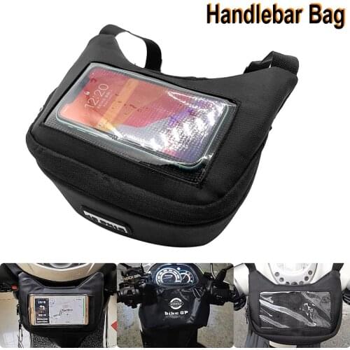 Motorcycle Scooter Front Handlebar Waterproof Mobile Phone Navigation Package Front Bag for Vespa GTS 250 300 Sprint 50 150 NEW