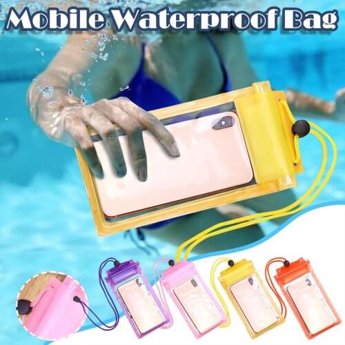 Waterproof Phone Pouch Drift Diving Swimming Bag Underwater Dry Bag Case Cover Phone Water Sports Beach Pool Transparent Bag #W5