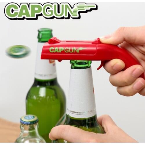 Explosive novelty fun beer launch bottle opener cap gun creative toy beer screwdriver party game interactive toy