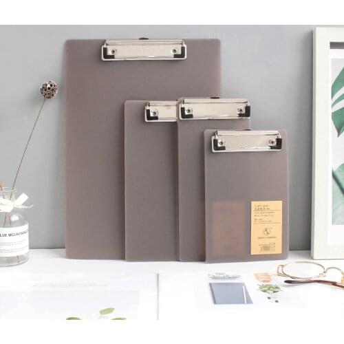 A6 / A5 / A4 clipboard clips Folder Board Menu Paper Clamp Gray Writing Clips Ticket Holder Hanging Cardboard Notepad board