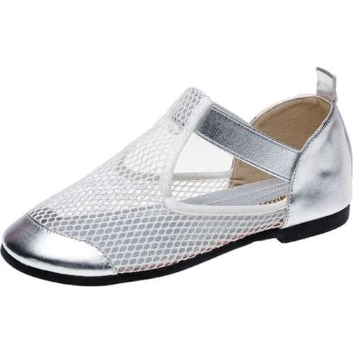 Women Casual Boat Shoes Ladies Slip On Ballet Flats Comfy Soft Zapatos Mujer Silver Black Footwear 2021 Spring New Style Trends