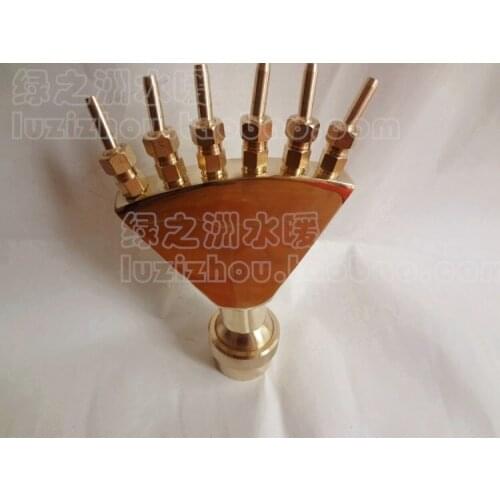 The 1.5 inch tail nozzle peacock copper Waterscape fountain pool landscape fountain head