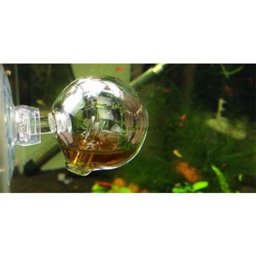 1 set glass CO2 long-term monitor CO2 concentration detector CO2 test solution aquarium ball shape glass CO2 indicator