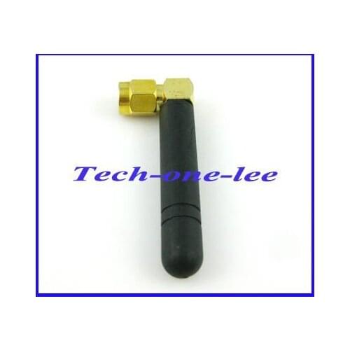 10pcs/lot 2dbi GSM antenna 900-1800Mhz SMA Right angle connector for phone Free shipping