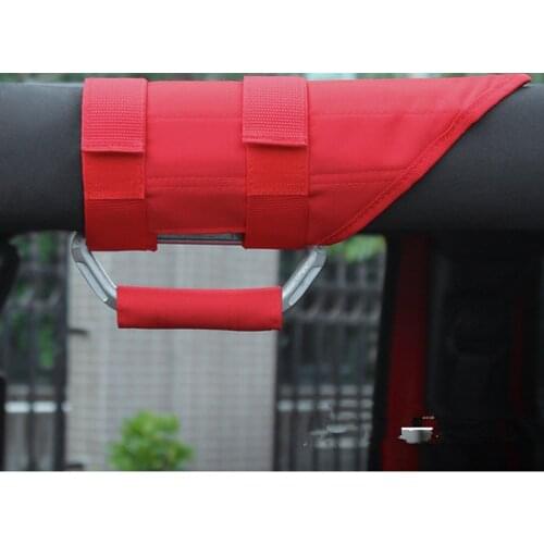 2Pcs Car Roof Top Roll Handle Bar Strong Nylon Fit For Jeep Wrangler and other car Universal Fit