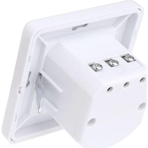 220-240V AC Wall Mounted 9m Automatic PIR Infrared LED Motion Sensor Switch 50Hz 97BB