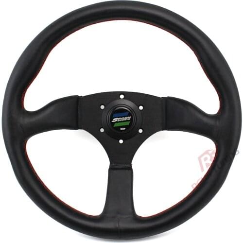 350mm 14'' Deep Dish Spoon Sport Car Tuning Rally Race Racing Drift Steering Wheel