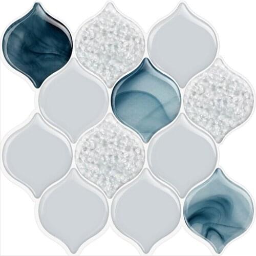 3D Self-adhesive Wall Paste Crystal Three Dimensional Adhesive Wall Paste Kitchen Bathroom Waterproof Tile Paste