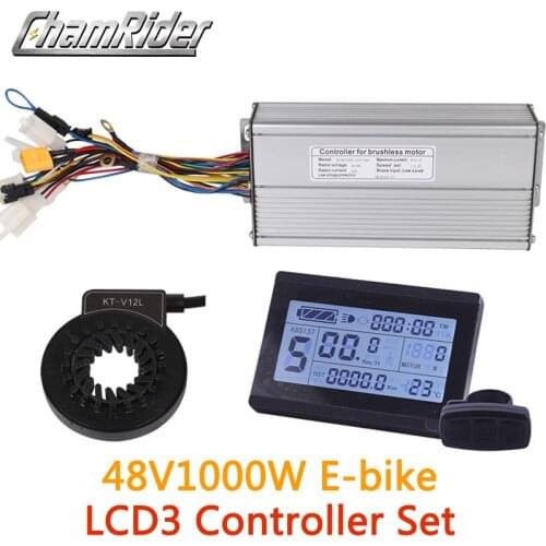 48V 1000W 40A Controller LCD3 Display Meter PAS Set E-Bike Conversion Kit Sine wave Hall Sensor