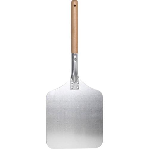 58cm Aluminum Pizza Peel Shovel Wood Handle Pizza Lift Turner Peel For Cake Bread Pizza Transfer To Oven Heat Resistant Kitchen