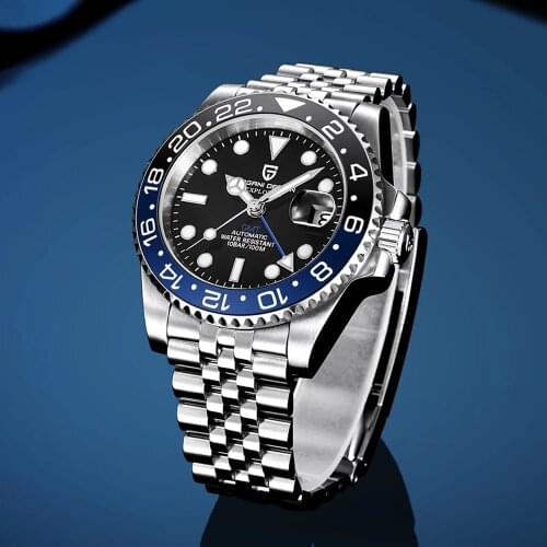 PAGANI DESIGN 40MM GMT Mens Automatic Watch Luxury Sapphire Glass Waterproof Mechanical Watch Classic Fashion Watch reloj hombr
