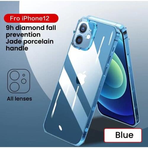 Octagonal Drop-Proof Transparent Phone Case For iPhone 12 11 Pro XS Max X XR 7 8 Plus SE2020 11 12 Shockproof Soft Back Cover
