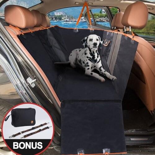 Dog Car Seat Cover Rear Back Mat Waterproof Pet Carrier Hammock Cushion Protector For Pet Dog Travel Accessories