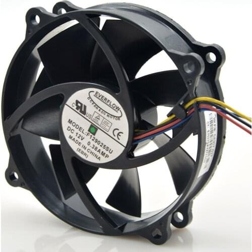 FOR Everflow f129025 su9025 12v 0.38a9cm 4-wire speed measuring circular cooling fan