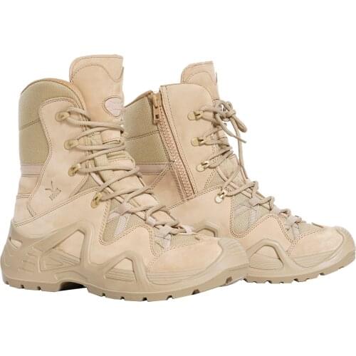 Vogel M1491 Zipper Military Boots Desert Boats Black Men Boots Camel Boots