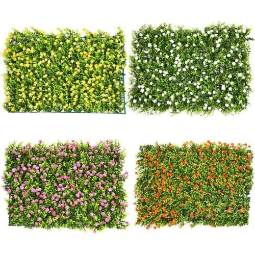 Ivy Artificial Leaf Landscape Plastic Garden Screen Rolls Wall Landscaping Fake Turf Plant Wall Background Decor Artificial Lawn
