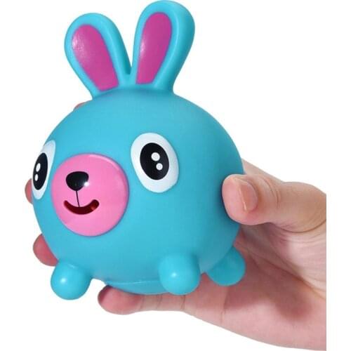 Screaming Toy Talking Animal Jabber Ball Tongue Sticking Out Stress Reliever Toy Cute Squeezable Squeaking Toy Gift for Kids