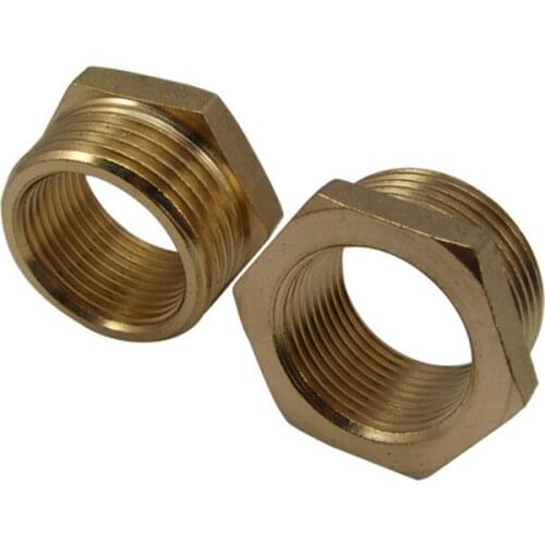 Brass Reducer 3/8" BSP Male Thread to 1/4" BSP Female Thread Reducing Bush adapter Fitting Gas Air Water Fuel