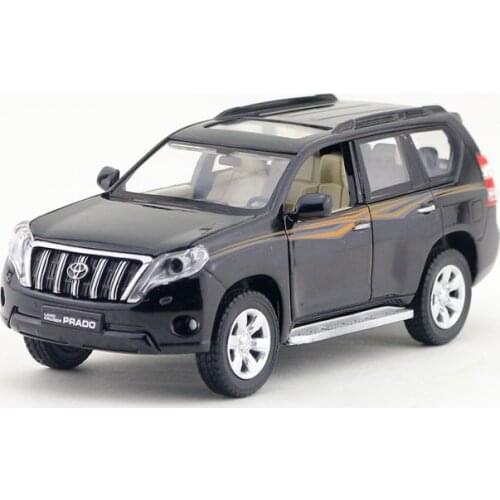 1:32 Scale/Diecast Toy Model/Toyota Land Cruiser Prado SUV/Sound & Light Car/Pull back Educational Collection/Children/Gift