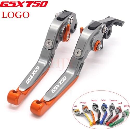 Motorcycle Folding Extendable Adjustable Brakes Clutch Levers For SUZUKI GSX 750 INAZUMA GSX750 lnazuma GSX 750 1997-2000