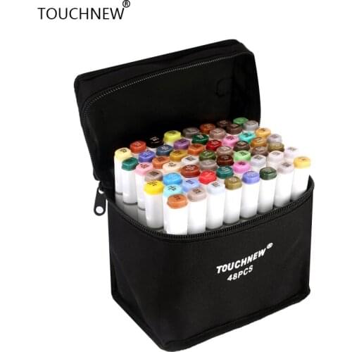 TN 30/40/60/80/168Pcs Alcohol Markers Set Brush marker Dual Headed Artist Sketch Oily Alcohol based markers For Animation Manga