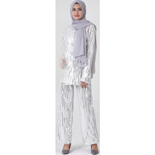 2 Pieces full sequined sets F1799w